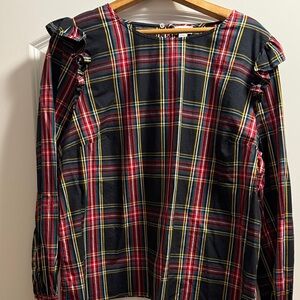J. Crew Red and Green Plaid Shirt